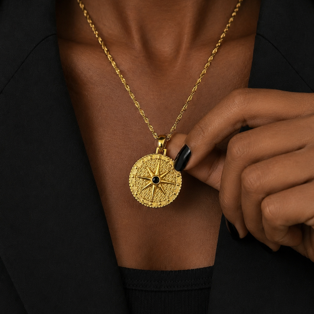 SIP COMPASS NECKLACE