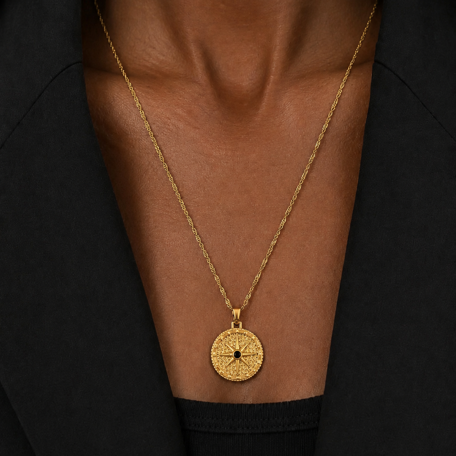 SIP COMPASS NECKLACE