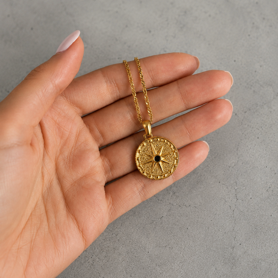 SIP COMPASS NECKLACE