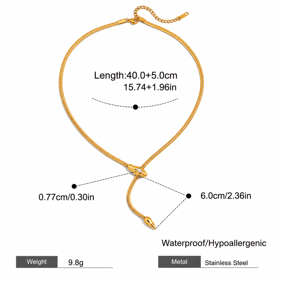 SIP SERPENT NECKLACE