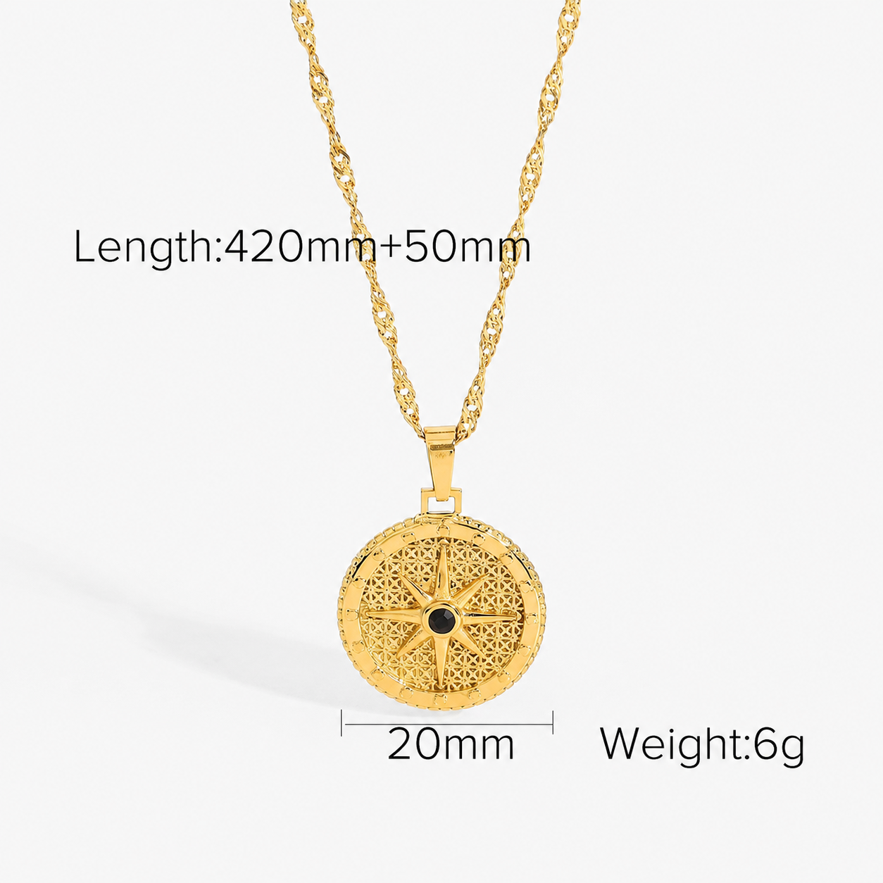 SIP COMPASS NECKLACE