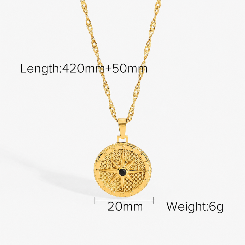 SIP COMPASS NECKLACE