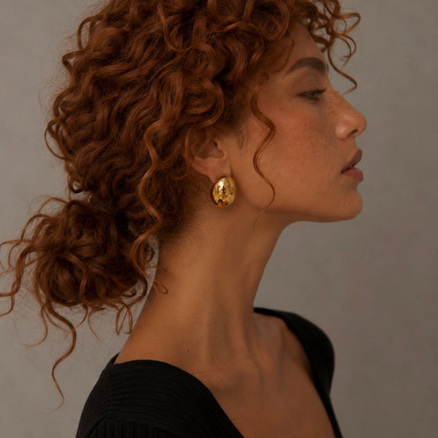 SIP RAW GOLD EARRINGS