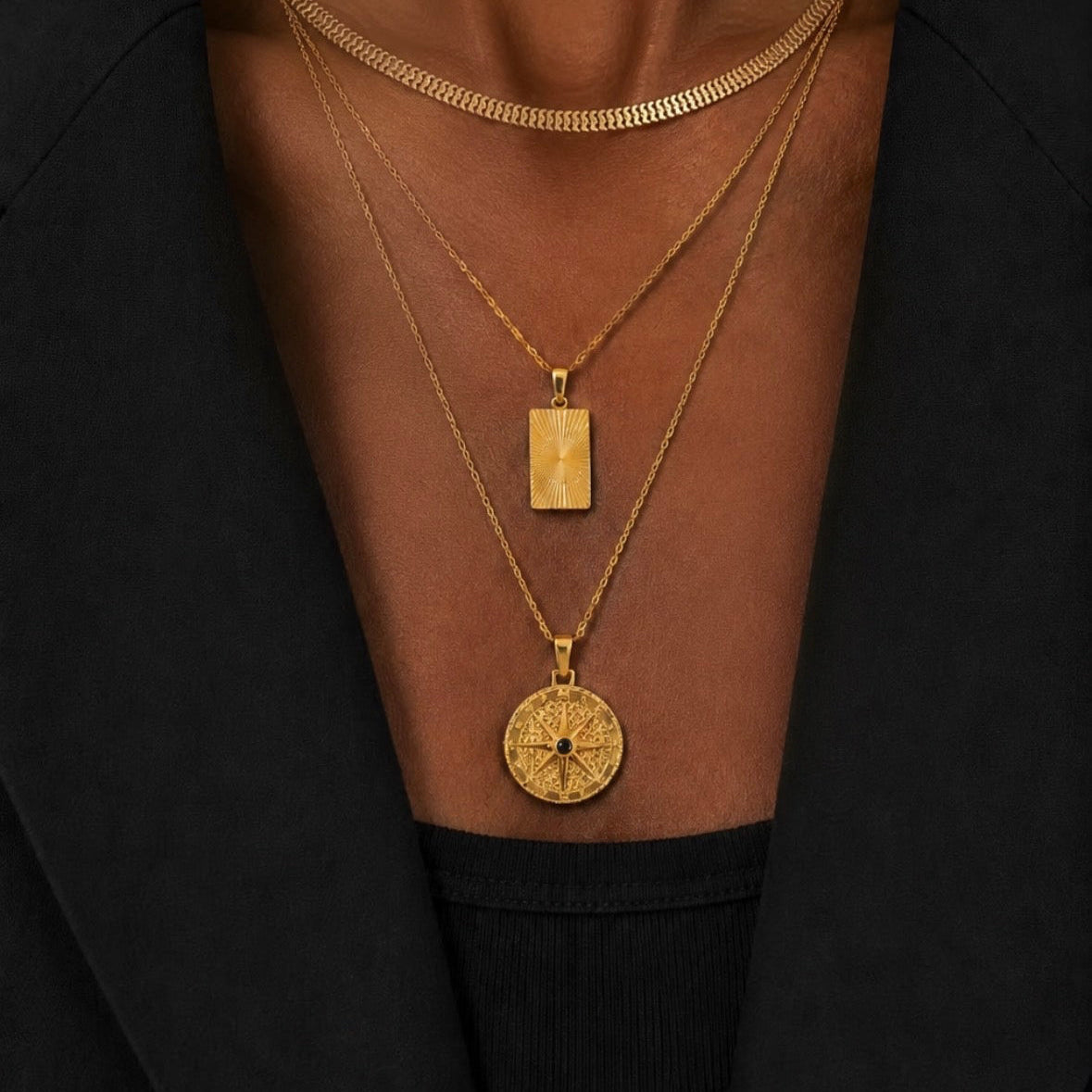 SIP COMPASS NECKLACE