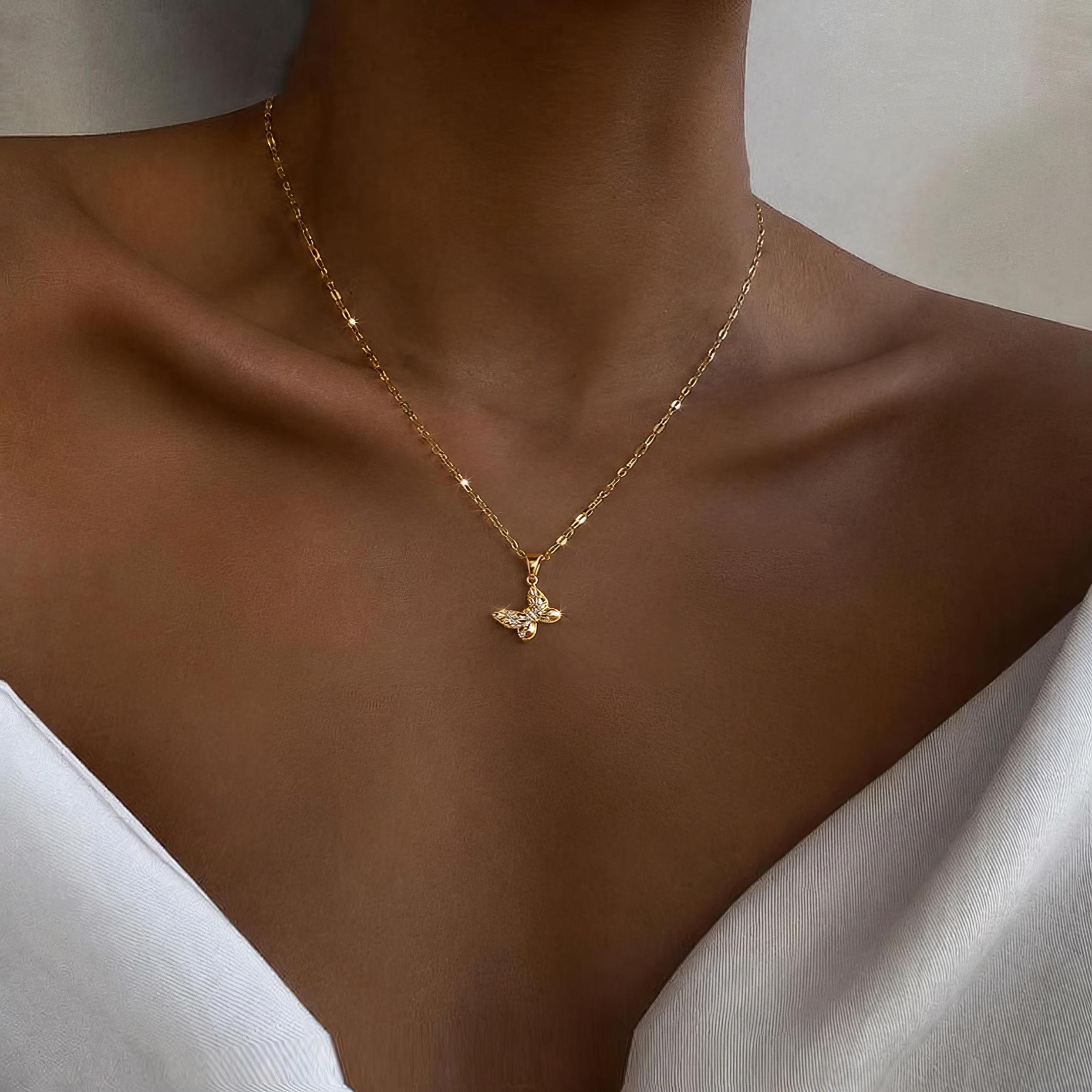SIP BUTTERFLY NECKLACE